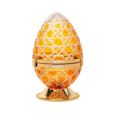 Show details for Crystal Egg Yellow Gold Large Burner Picture of Crystal Egg Yellow Gold Large Burner