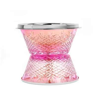 Show details for Crystal Without Feet Pink Silver Burner Picture of Crystal Without Feet Pink Silver Burner