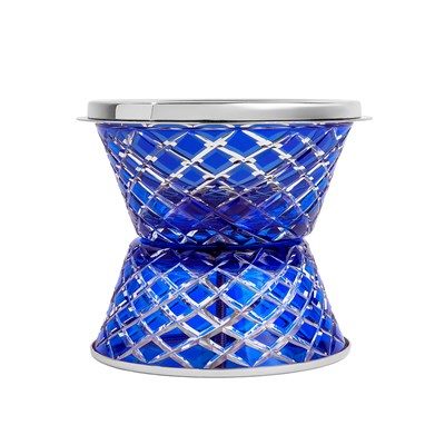 Show details for Crystal Without Feet Blue Silver Burner Picture of Crystal Without Feet Blue Silver Burner