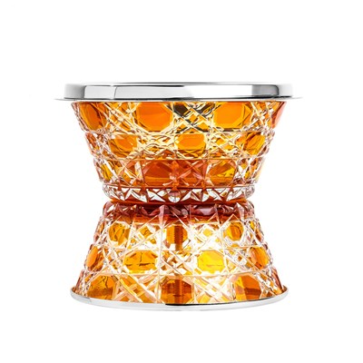 Show details for Crystal Without Feet Yellow Silver Burner Picture of Crystal Without Feet Yellow Silver Burner