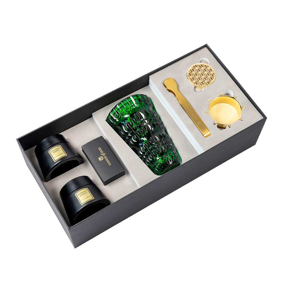 5pcs Gift Set Green Antique Burner
