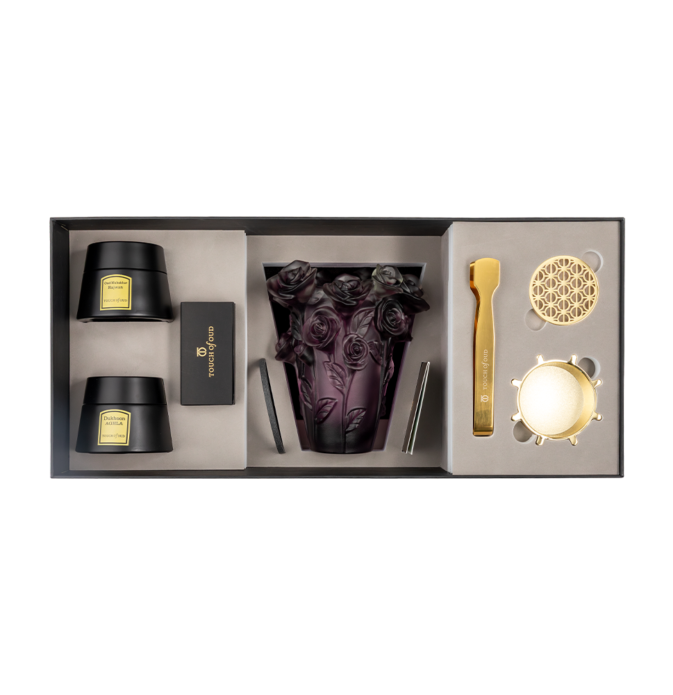 5pcs Gift Set Grey Purple Mix Flower Burner