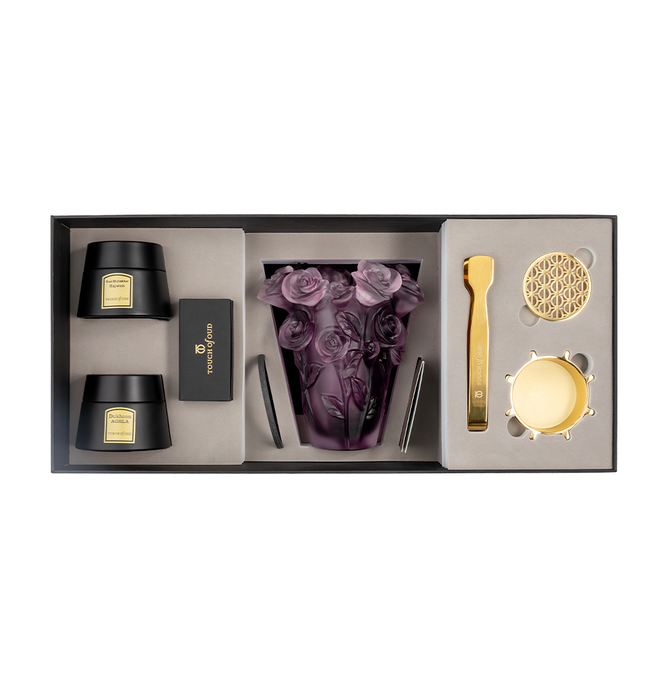 5Pcs Gift Set Purple Flower Burner