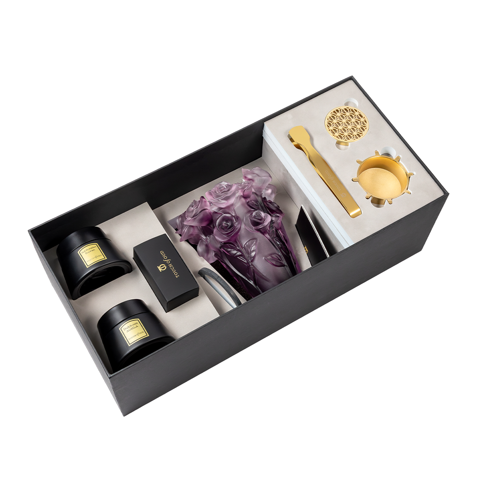 5Pcs Gift Set Purple Flower Burner