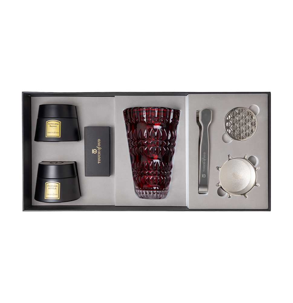 5pcs Gift Set Red Antique Burner