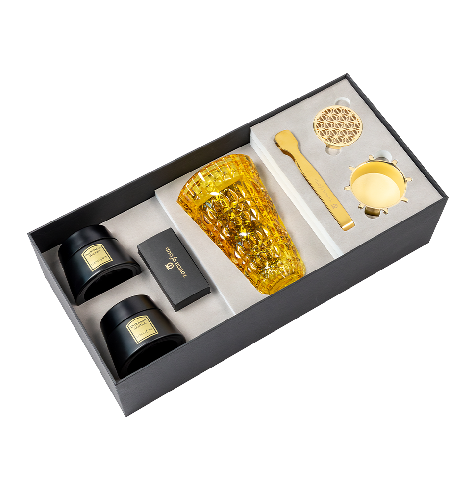 5pcs Gift Set Yellow Antique Burner