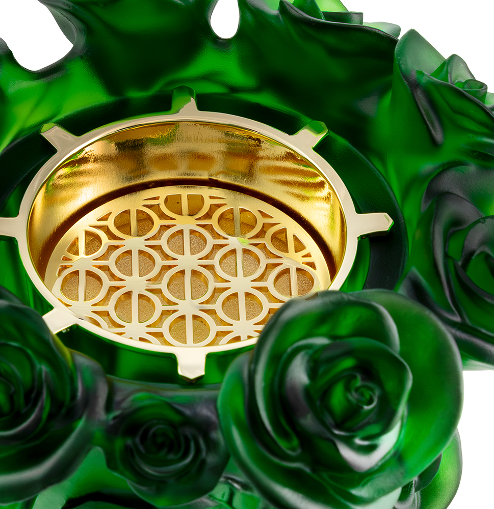 Burner Dark Green Flower