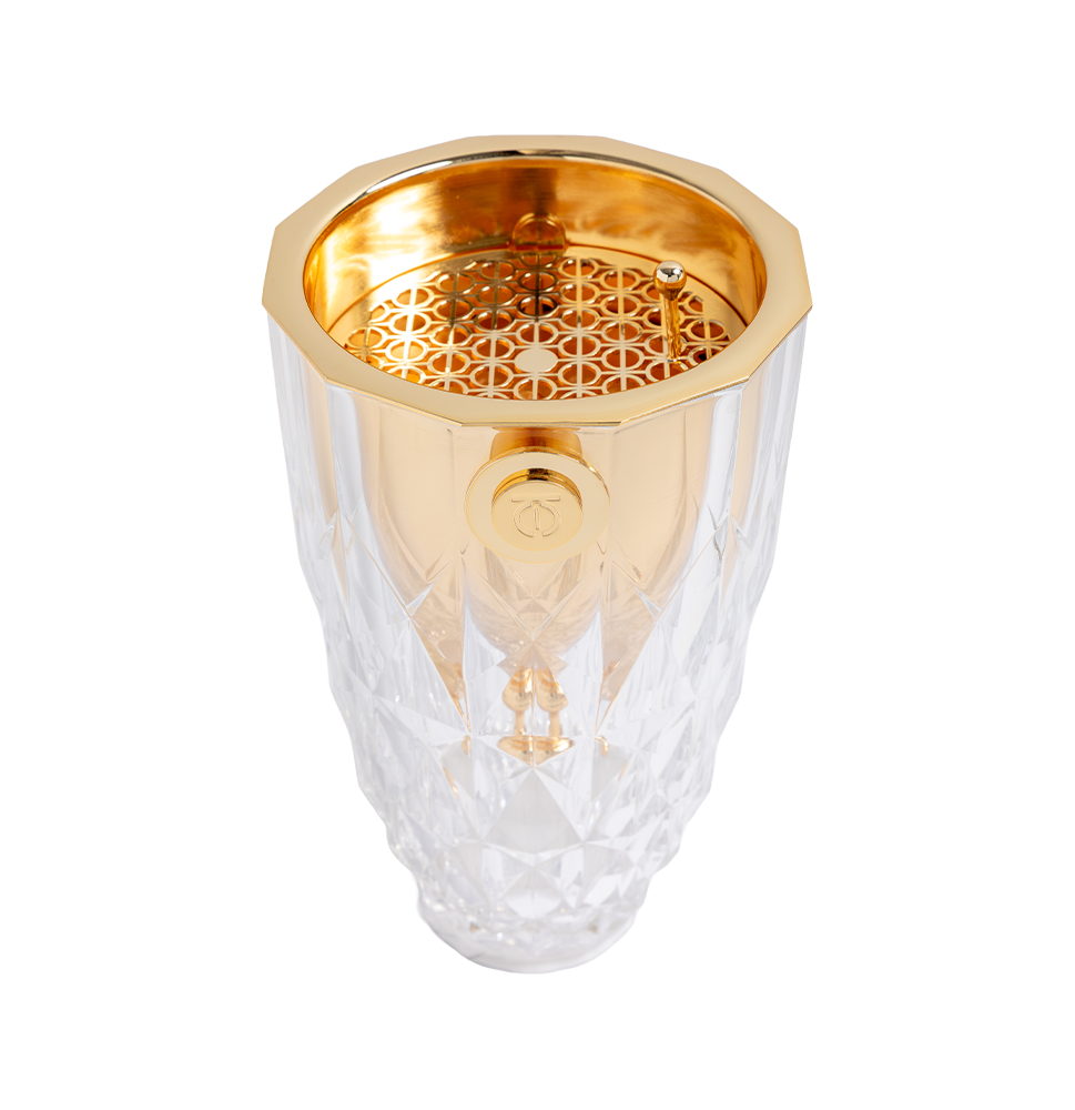 Crystal Burner Clear Gold