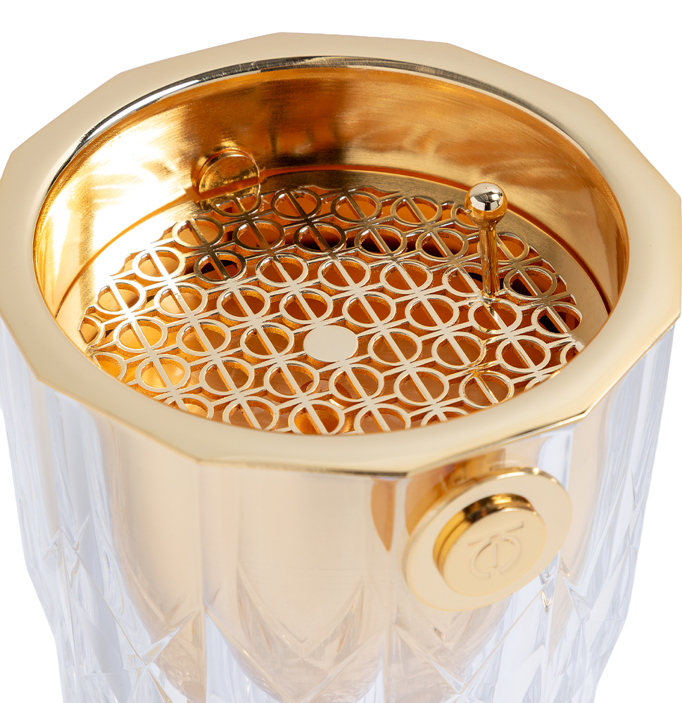 Crystal Burner Clear Gold