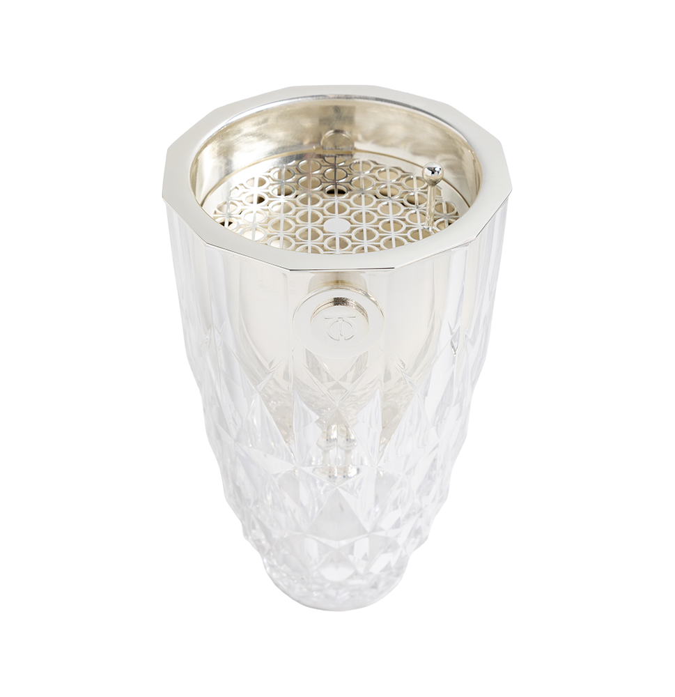 Crystal Burner Clear Silver