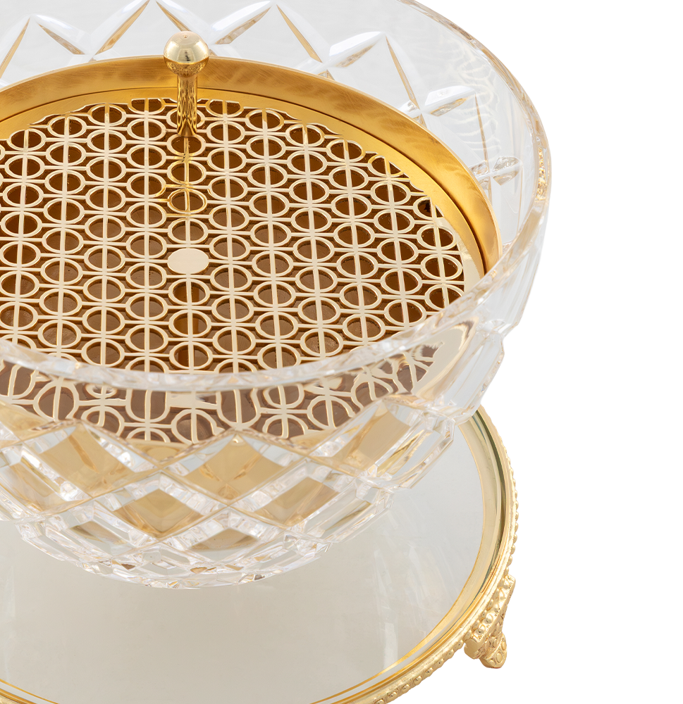 Royal Crystal Clear Gold Burner