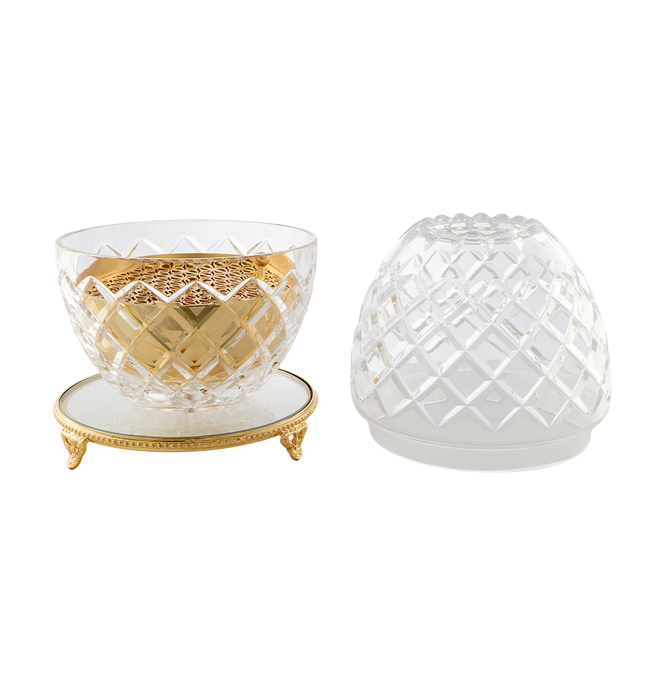 Royal Crystal Clear Gold Burner
