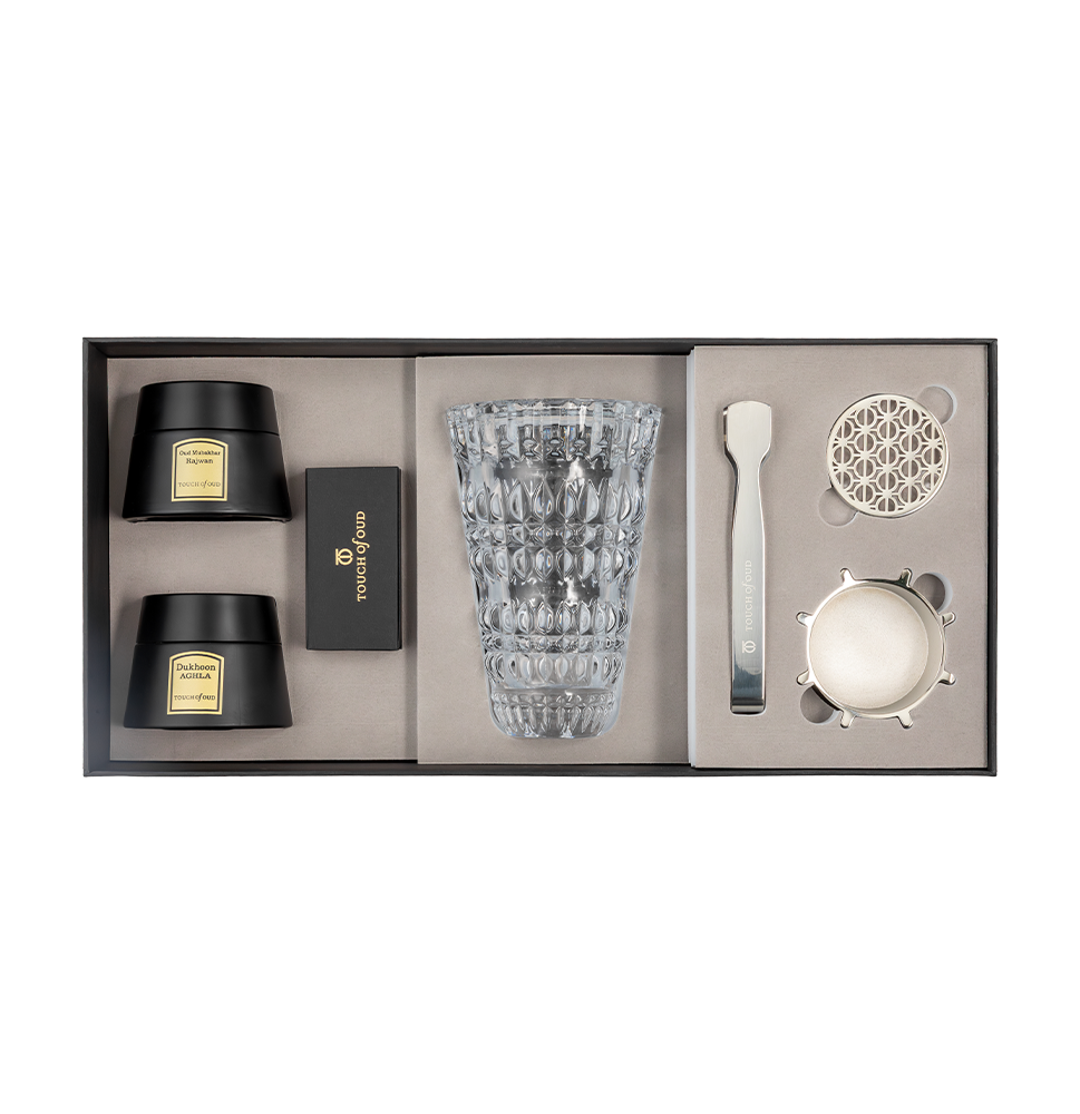 Picture of 5pcs Gift Set Clear Burner Bukhoor Dukhoon