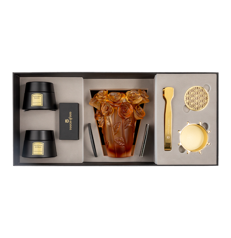 Picture of 5pcs Gift Set Amber Flower Burner